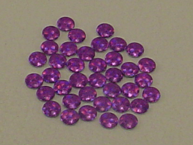 1 Gross 4mm HOLO PURPLE ROUND NAILHEAD HOTFIX